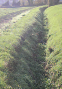 Figure 19.5 Ditch. This is open to the elements and easily choked if not regularly maintained